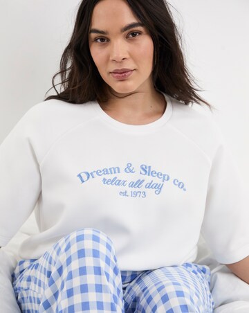 Pretty Secrets Raglan Sleeve Gingham Lounge Set