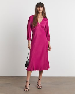 Joanna Hope Satin Midi Dress