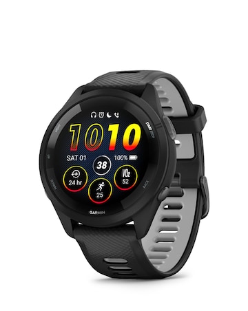 Garmin Forerunner 265 Music Smart Watch - Black/Slate Grey