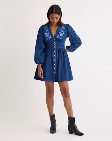 Nobody's Child Embroidered Starlight Mini Dress