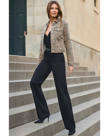 Sosandar Animal Denim Jacket