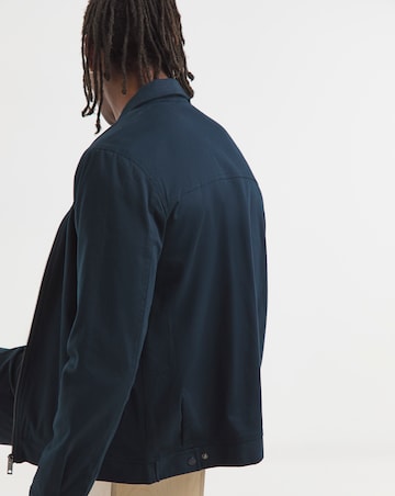 Water Resistant Blue Smart Harrington Jacket