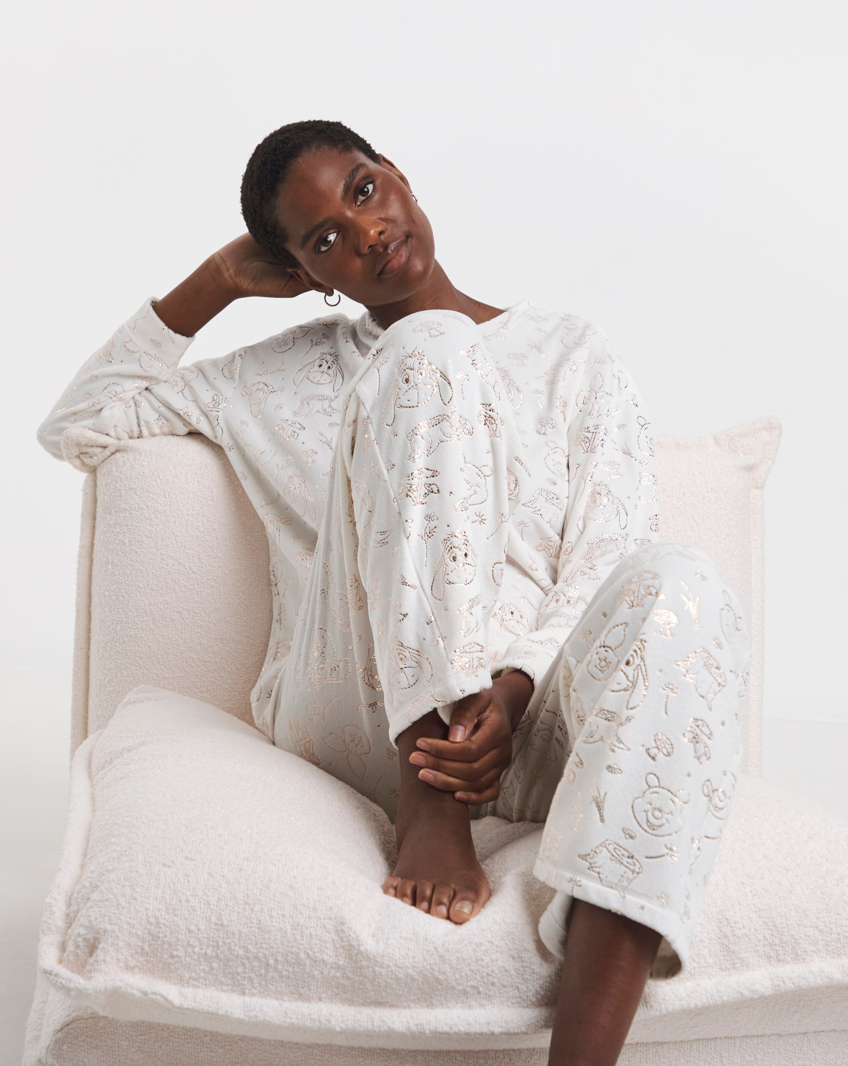 Winnie The Pooh Supersoft Foil Detail Pyjama Set | JD Williams
