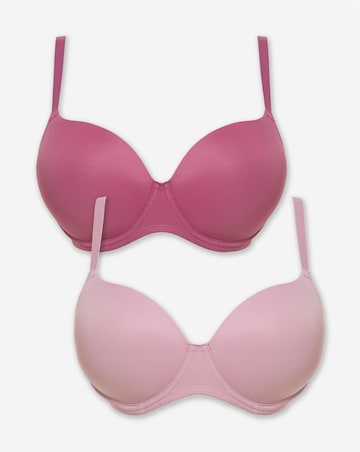 Pretty Secrets 2 Pack Smoothing Microfibre T-Shirt Bras