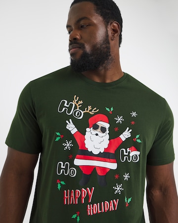 Jack & Jones Christmas T-Shirt - Kombu Green