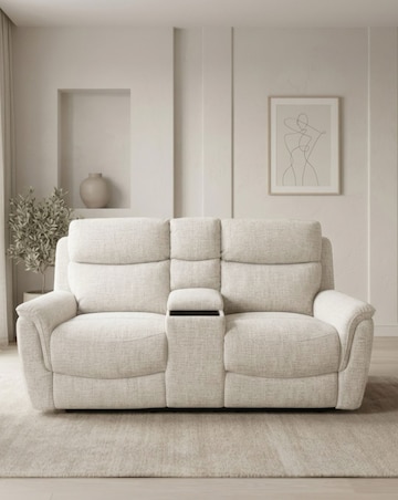 Granger Power Recline 2 Seater Sofa with Console