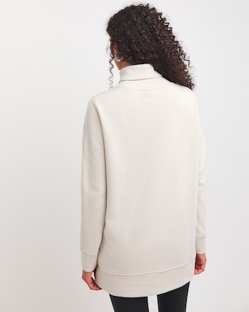 Oatmeal Super Soft High Neck Sweatshirt