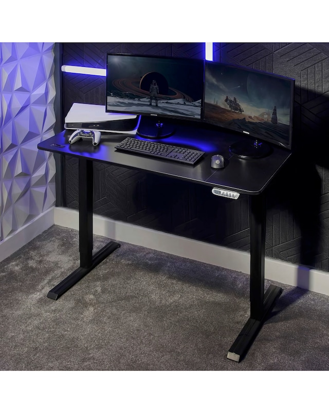X Rocker Ascend Height Adjustable Desk - Black