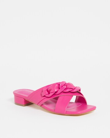 Chain Detail Crossover Mule - Wide Fit (E)