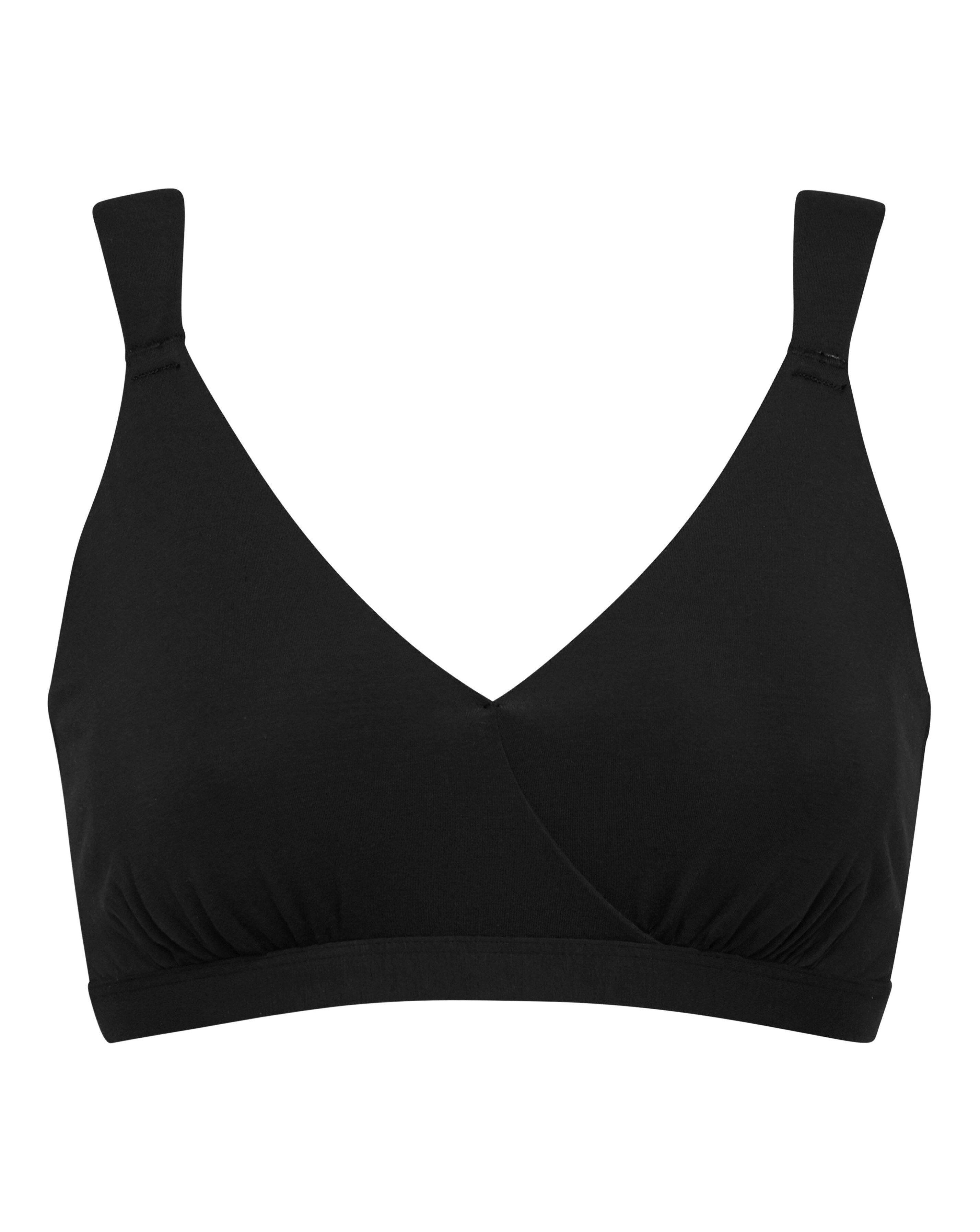 Figleaves Comfort Cotton Modal Sleep Bra (DD-GG) Charcoal