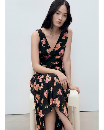 Mango Butterfly Midi Dress