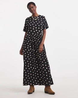 Soft Touch Half Sleeve Smock Dress