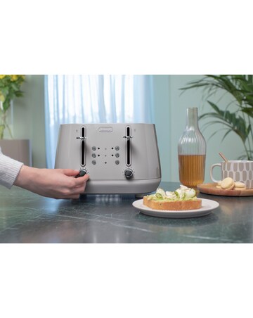 De'Longhi Eclettica CTY4003.BG Beige 4 Slice Toaster