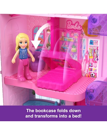 Polly Pocket Barbie Dreamhouse Compact Dollhouse Playset