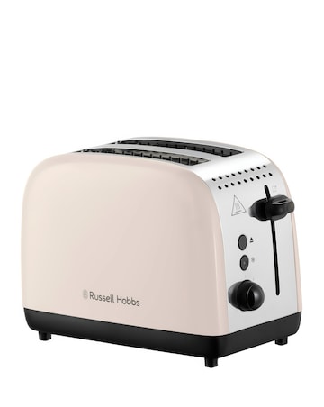Russell Hobbs Classics Kettle & 2 Slice Toaster Bundle Jasmine White