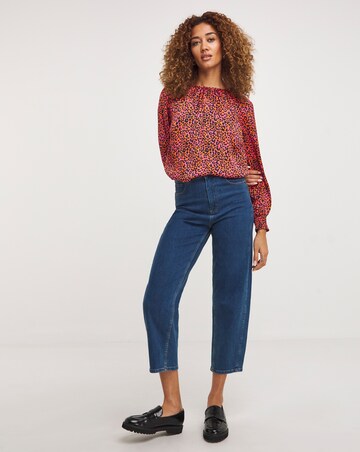 Raglan Sleeve Satin Top