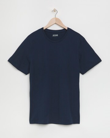 Pure Cotton Crew Neck T-Shirt- Navy