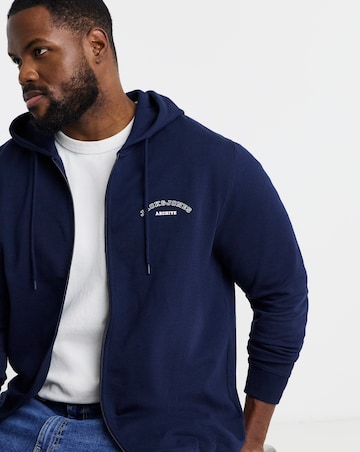 Jack & Jones College Logo Hoodie - Navy