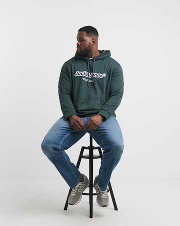 Jack & Jones Vesterbro Logo Hoodie - Teal