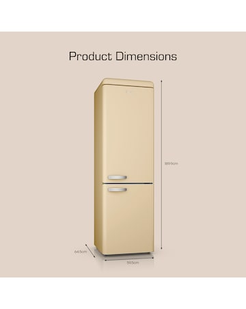 Swan SR11020CNE Retro 60/40 Fridge Freezer - Cream
