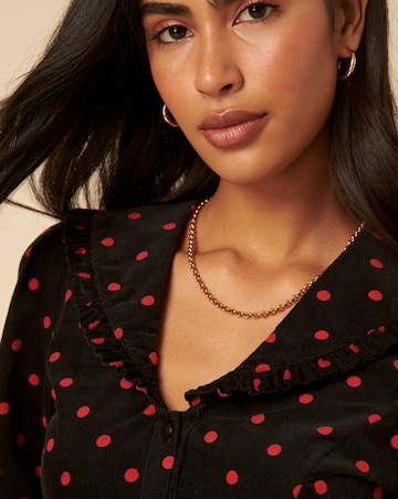 Nodody's Child Emma Spot Corduroy Mini Dress