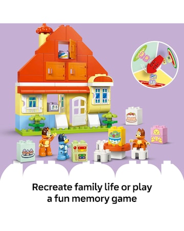 LEGO DUPLO Bluey: Bluey's Family House with Memory Game 10459