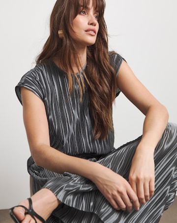 Joanna Hope Plisse Blouse