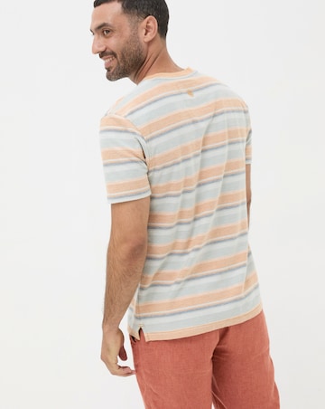FatFace Trescowe Textured Stripe Polo