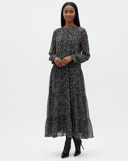Religion Collarless Spot Maxi Dress