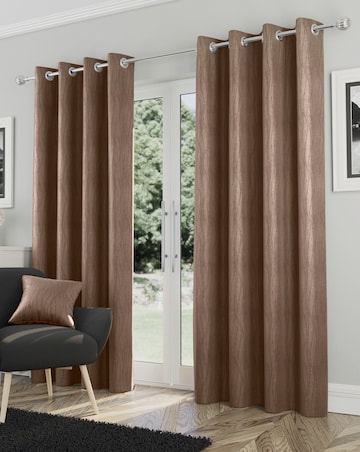 Goodwood Thermal Light Filtering Textured Embossed Eyelet Curtain