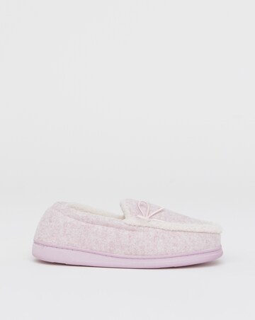 Melody Full Slipper With Bow - Wide Fit (E)