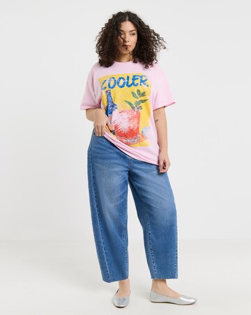 Simply Be Pink Cooler Cocktail Graphic T-Shirt