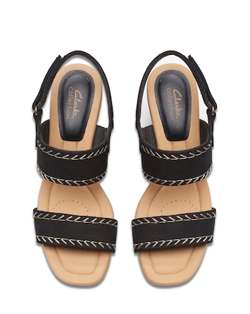 Clarks Kyarra Rose Suede Wedged Sandal Wide Fit