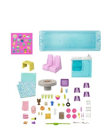 Barbie Dream Camper Vehicle Playset with 60 Accessories