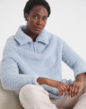 Pretty Secrets Quarter Zip Fleece Snuggle Top