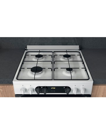 Hotpoint HDM67G9C2CW/UK Dual Fuel Double Cooker - White
