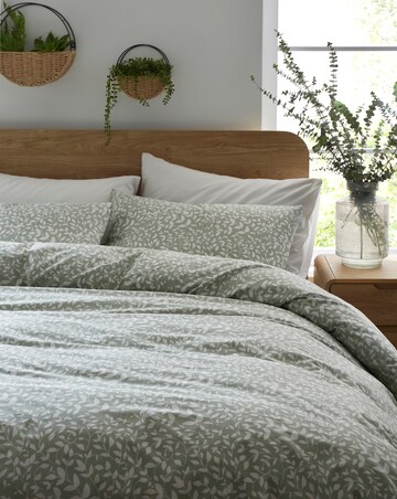 Tasha Cotton Duvet Cover Set - Sage