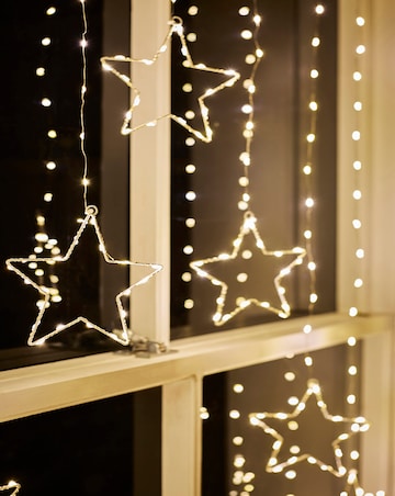 Warm White Star LED Window Lights