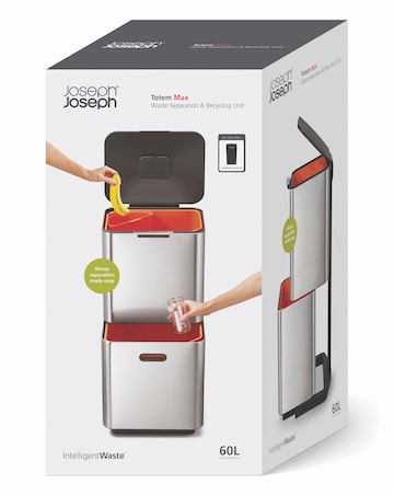Joseph Joseph 60L Bin Stainless Steel