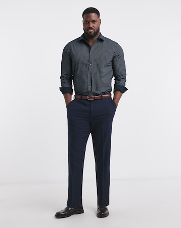 Cutaway Collar Polka Dot Formal Shirt