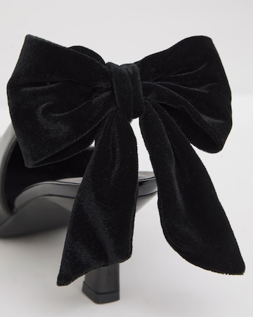 Petal Oversized Bow Slingback Heel Shoes - Extra Wide Fit (EEE)