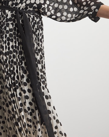 Joanna Hope Ombre Spot Pleated Dress