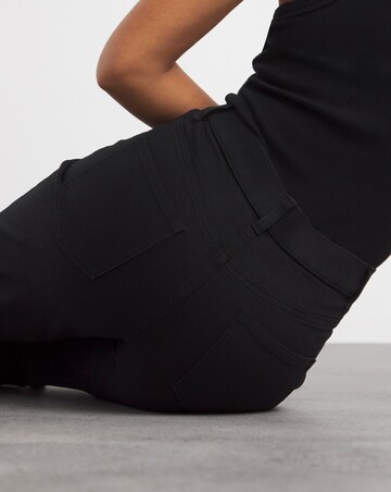 24/7 Black Straight Leg Jeans