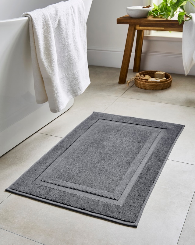 Egyptian Cotton Bath Mat - Anthracite