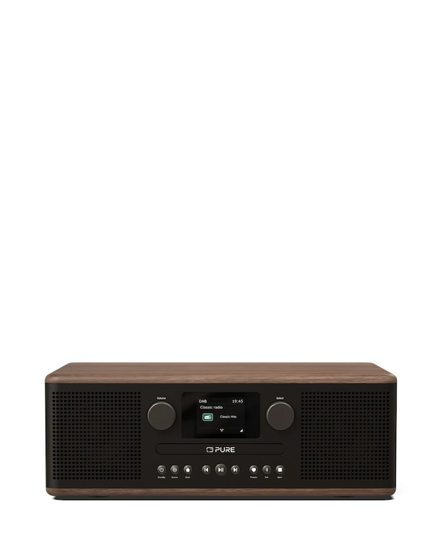 Pure Classic C D6 CD Player & Digital Radio Black/Walnut