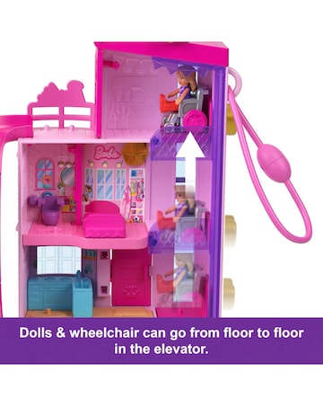 Polly Pocket Barbie Dreamhouse Compact Dollhouse Playset