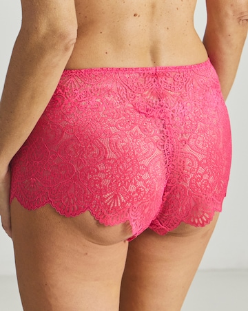 Pretty Secrets Mila Lace Short Knicker Pink
