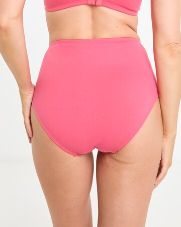 Pretty Secrets (2 Pack) Rachel Embroidery Deep Brief Knickers Pink/Blue