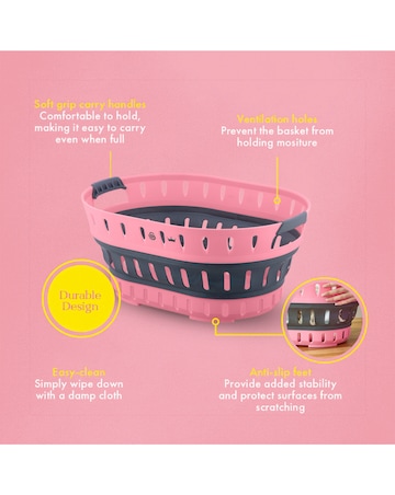 Swan x Lynsey Queen of Clean Collapsible Laundry Basket