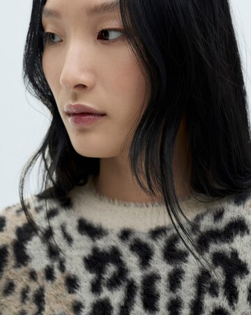 Mango Wild Animal Print Sweater